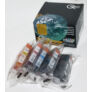 Kép 2/4 - Canon CLI-526 BCMY PGI-525 BK CHIP Pack kompatibilis (utángyártott) tintapatron