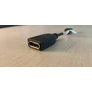 Kép 2/3 - !AKCIÓS! Mini displayport APA - displayport ANYA átalakító kábel fekete 13 cm (7 nap kipróbálási garancia)