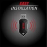 Kép 5/10 - Advance Gamepad Vezeték Nélküli - GTA Gamepad (USB, 12 gomb, PC és PS3 kompatibilis, fekete-piros)
