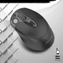 Kép 4/9 - Advance Egér vezeték nélküli - FEEL WIRELESS (1600 DPI, 4 gomb, fekete)