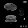 Kép 6/9 - Advance Egér vezeték nélküli - FEEL WIRELESS (1600 DPI, 4 gomb, fekete)