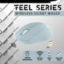 Kép 2/8 - Advance Egér vezeték nélküli - FEEL WIRELESS (1600 DPI, 4 gomb, kék)