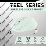Kép 3/9 - Advance Egér vezeték nélküli - FEEL WIRELESS (1600 DPI, 4 gomb, zöld)