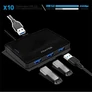 Kép 3/6 - Advance USB Hub - XPAND STARTER HUB (USB-A to 4x USB-A3.0, fekete)