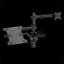 Kép 1/10 - Advance Monitor/Notebook Asztali konzol - XTENDMOUNTS FLEX (17-32", Max.: 2x9kg, dönthető, forgatható, fekete)