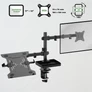 Kép 3/10 - Advance Monitor/Notebook Asztali konzol - XTENDMOUNTS FLEX (17-32", Max.: 2x9kg, dönthető, forgatható, fekete)
