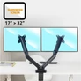 Kép 2/10 - Advance Monitor Asztali konzol - MECAMOUNT Dual (17-32", Max.: 2x9kg, dönthető, forgatható, fekete)
