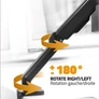 Kép 7/10 - Advance Monitor Asztali konzol - MECAMOUNT Dual (17-32", Max.: 2x9kg, dönthető, forgatható, fekete)