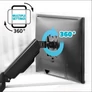 Kép 4/10 - Advance Monitor Asztali konzol - Ergomount Single (17-32", Max.: 9kg, dönthető, forgatható, gázrugó, fekete)