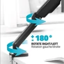 Kép 7/10 - Advance Monitor Asztali konzol - Ergomount Single (17-32", Max.: 9kg, dönthető, forgatható, gázrugó, fekete)