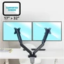 Kép 2/10 - Advance Monitor Asztali konzol - Ergomount Dual (17-32", Max.: 2x9kg, dönthető, forgatható, gázrugó, fekete)