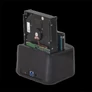 Kép 3/6 - Advance HDD/SSD Dokkoló - DUALDOCK CLONE 2.5" / 3.5" (USB-A3.0 to 2xSATA, fekete)