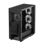 Kép 6/10 - DeepCool Számítógépház - MATREXX55 V4 C (fekete, ablakos, 3x14cm + 1x12cm A-RGB venti, ATX, 1xUSB3.0, Type-C)