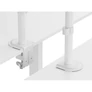 Kép 3/9 - Equip Monitor Asztali konzol - 650167 (13"-27", 2 monitor, dönthető, forgatható, állítható magasság, Max.:2x9kg, fehér)