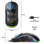 Kép 9/10 - Spirit of Gamer Egér - S-PM4 RGB (Optikai, 12800DPI, 6 gomb, harisnyázott kábel, fekete)