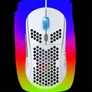 Kép 1/10 - Spirit of Gamer Egér - S-PM4 RGB Arctic (Optikai, 12800DPI, 6 gomb, harisnyázott kábel, fehér)