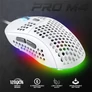 Kép 3/10 - Spirit of Gamer Egér - S-PM4 RGB Arctic (Optikai, 12800DPI, 6 gomb, harisnyázott kábel, fehér)