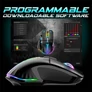 Kép 8/10 - Spirit of Gamer Egér vezeték nélküli - PRO-M5 Wireless (Optikai, 8000DPI, 8 gomb, fekete)