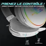 Kép 9/10 - Spirit of Gamer Wireless Fejhallgató - MIC-XH1700W (MultiPlatform, mikrofon, hangerőszabályzó, nagy-párnás, fehér)