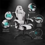 Kép 7/10 - Spirit of Gamer szék - ARENA Light Grey (állítható magasság; párnázott kartámasz; PU; max.120kg-ig, világos-szürke)