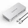Kép 1/3 - Orico Notebook Dokkoló - TB4-SV (Bemenet: Thunderbolt, Kimenet: HDMI/DP/3,5mm Jack/RJ45/USB-A+C/PD85W, sötétszürke)