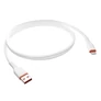 Kép 2/5 - S-Link kábel - SL-X207E (2A, 12W, Gyorstöltés, Lightning, adat+töltőkábel, fehér, 1m)