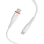 Kép 2/6 - S-Link kábel - SW-C135 (3A, 60W, Gyorstöltés, Type-C to Type-C, adat+töltőkábel, 2m, fehér)