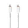 Kép 3/6 - S-Link kábel - SW-C135 (3A, 60W, Gyorstöltés, Type-C to Type-C, adat+töltőkábel, 2m, fehér)