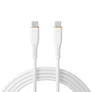 Kép 4/6 - S-Link kábel - SW-C135 (3A, 60W, Gyorstöltés, Type-C to Type-C, adat+töltőkábel, 2m, fehér)