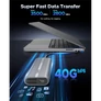 Kép 2/9 - Orico Külső M.2 ház - ACOM2-U4-GY (USB-C 4-> M.2 NVMe, Max.: 8TB, 40 Gbps, szürke)