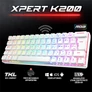 Kép 2/10 - Spirit of Gamer Billentyűzet Mechanikus - XPERT K200 White  (TKL, SOG red, RGB LED,USB, anti-ghosting, fehér, magyar)