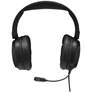 Kép 3/5 - The G-Lab Fejhallgató - KORP BARIUM BLACK (mikrofon, 3,5mm Jack, hangerőszabályzó, nagy-párnás, fekete)