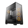 Kép 2/10 - DeepCool Számítógépház - CG580 4F (fekete, ablakos, 4x12cm A-RGB, BTF, ATX, 2xUSB3.0, 1xUSB2.0)