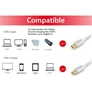 Kép 3/4 - Equip Kábel - 128358 (USB-C 3.2 Gen1 to USB-C, apa/apa, fehér, 2m)