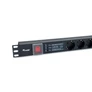 Kép 3/7 - Equip Hálózati Elosztó - 333317 (Schuko, 6 Schuko, túlfeszültség védett, Rack 1U, 1,8m kábel, fekete)