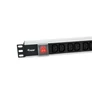 Kép 2/7 - Equip Hálózati Elosztó - 333318 (Schuko, 12x C13, Rack 1U, 1,8m kábel, fekete)
