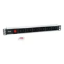 Kép 4/7 - Equip Hálózati Elosztó - 333318 (Schuko, 12x C13, Rack 1U, 1,8m kábel, fekete)