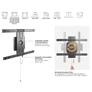 Kép 4/9 - Equip TV Fali konzol - 650331 (37"-80", Max.: 35kg, álló vagy fekvő tájolás, fekete)