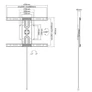 Kép 8/9 - Equip TV Fali konzol - 650331 (37"-80", Max.: 35kg, álló vagy fekvő tájolás, fekete)