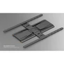 Kép 7/10 - Equip TV Fali konzol - 650344 (43"-90", Max.: 50kg, dönthető, forgatható, fekete)