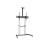 Kép 1/8 - Equip TV állvány - 650631 (60"-100" álló, dönthető, állítható magasság, gurulós, Max.:100kg, fekete/ezüst)