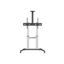 Kép 2/8 - Equip TV állvány - 650631 (60"-100" álló, dönthető, állítható magasság, gurulós, Max.:100kg, fekete/ezüst)