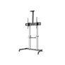 Kép 4/8 - Equip TV állvány - 650631 (60"-100" álló, dönthető, állítható magasság, gurulós, Max.:100kg, fekete/ezüst)