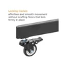 Kép 7/10 - Equip TV állvány - 650631 (55"-100" álló, dönthető, állítható magasság, gurulós, motoros, Max.:120kg, fekete)
