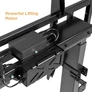 Kép 7/10 - Equip TV állvány - 650633 (55"-100" álló, dönthető, állítható magasság, gurulós, motoros, Max.:120kg, fekete)
