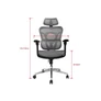 Kép 6/8 - Equip Szék - 651050 (Premium, ergonomikus, Max teherbírás: 150kg, szürke)