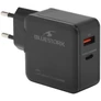 Kép 3/4 - Bluestork Hálózati töltő - PW-BS-65-GAN-C-A (USB-C, USB-A, 65W, 1,8m kábel, gyorstöltés, fekete)