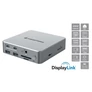 Kép 1/10 - Conceptronic Notebook Dokkoló - DONN25G (USB-C to HDMI/DP/USB-C PD/USB-A/SD/TF/RJ45/Audio)