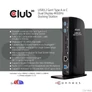 Kép 2/8 - Club 3D Notebook Dokkoló - CSV-1460 (4K60HZ DUAL DISPLAY, 3.1 USB-A to 2x DP, 6x USB3.2, RJ45, 3.5 Jack Audio + Mic)