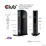 Kép 3/8 - Club 3D Notebook Dokkoló - CSV-1460 (4K60HZ DUAL DISPLAY, 3.1 USB-A to 2x DP, 6x USB3.2, RJ45, 3.5 Jack Audio + Mic)